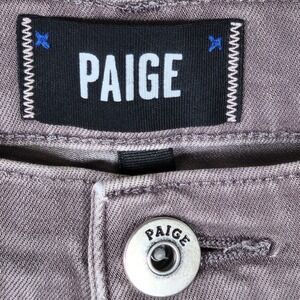 Paige Lennox Mens Slim Fit Chino Denim Pants Mauve Stretch Rayon Blend Size 36